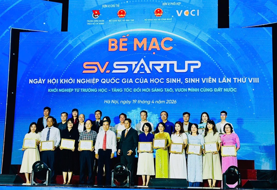Sinh viên LHU đạt giải Nhì SV.STARTUP 2026 với dự án “Thực phẩm chay từ hạt điều”