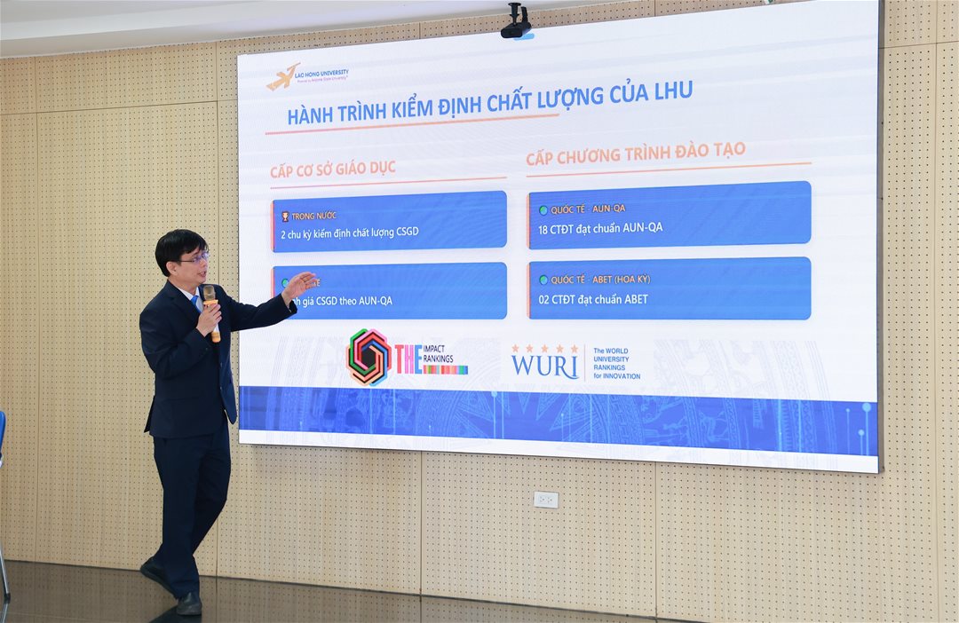 LHU kết hợp cùng Trung tâm Kiểm định Chất lượng Giáo dục Đại học Quốc gia TP.HCM đẩy mạnh ứng dụng AI trong đào tạo