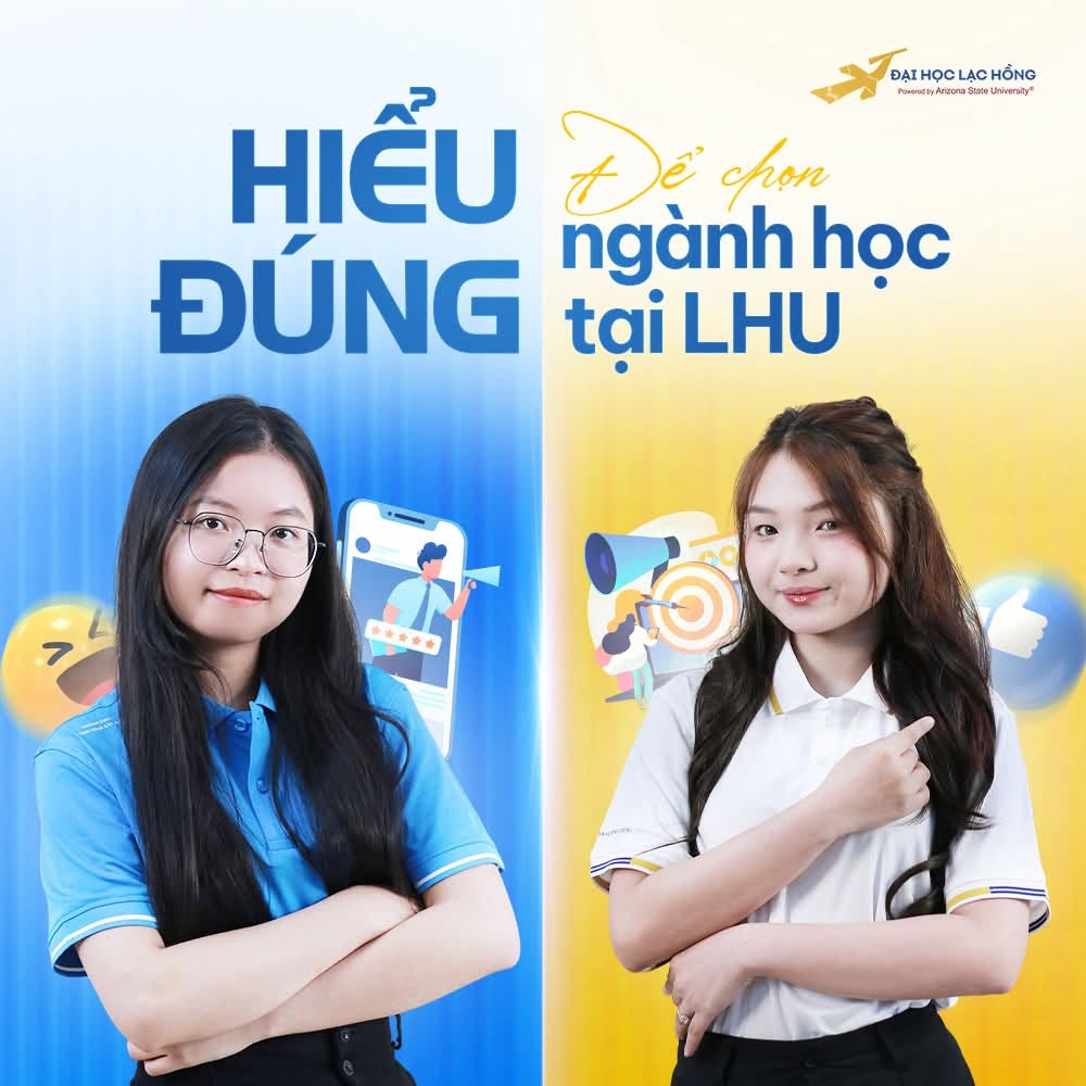 Có thể là hình ảnh về văn bản cho biết 'ĐAI HỌC LẠC HỒNG maaroara 단리m이 Jniemity" HIỂU De chọn ĐÚNG tại LHU ngành học 7 瘦*'